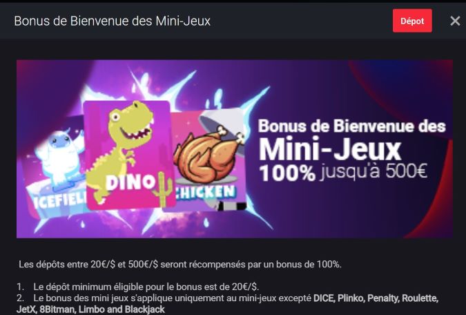 Bonus Mini-Jeux