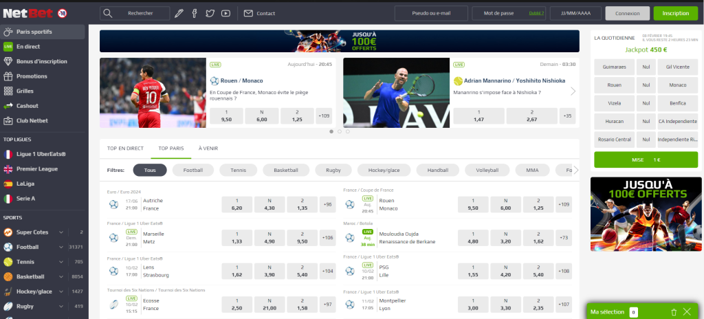 netbet paris sportif